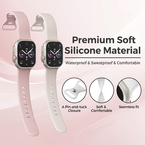 สายนาฬิกาข้อมือซิลิโคนแบบนิ่ม ขนาด 49 มม. 46 มม. 45 มม. สำหรับ Apple Watch Series 11 10 9 8 7 SE 3 2 Ultra 3 2 สายรัดข้อมือยางสำหรับผู้ชาย - Product Image 6