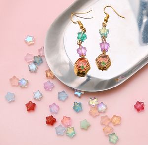 Cuentas de estrella sólida transparente multicolor Material de Lucite suelto para pulseras hechas a mano DIY y accesorios de cadena de teléfono móvil - Product Image 4