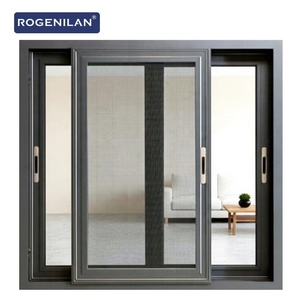 Fenêtre coulissante résidentielle Rogenilan anti-effraction et étanche avec moustiquaire, remplaçant les fenêtres en aluminium et en verre - Product Image 1
