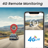 Écran tactile DVR de voiture 4k à double objectif 4g 12 pouces avec navigation GPS Wifi ADAS BSD 4g Live Streaming Fit Max 512g 4g Car Black Box