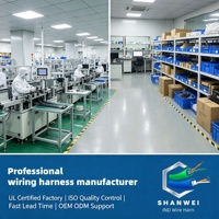 موصل أنثوي مخصص من SHANWEI بطول 500 مم MX3.0 ذو 24 دائرة، 2x12 دبوس، نحاس مطلي بالقصدير، عازل PVC، للأجهزة المنزلية والكمبيوتر