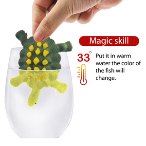 Jouet tortue magique TPR qui change de couleur selon la température et brille dans le noir, idéal pour le bain des enfants, amusant, éducatif et sensoriel - Grande Vente - Product Image 4