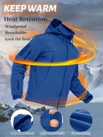 Fabricant de vêtements, veste de randonnée en softshell imperméable personnalisée, veste coupe-vent, veste à capuche avec fermeture éclair