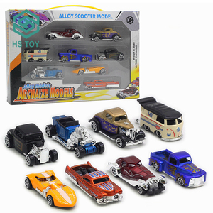 HS 1/64 مقياس مصغرة حجم سبائك سباق سيارة سكوتر هجر الفاظ نموذج الشحن عجلة مركبة المعادن لعبة فولاذية سيارات للأطفال - Product Image 4