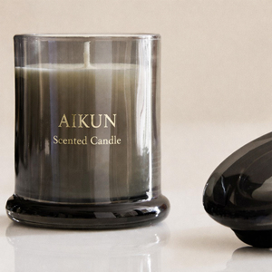 Vela aromática AIKUN con aroma intenso, etiqueta personalizada, frasco personalizado, para decoración del hogar, recuerdos de fiesta, cumpleaños, días festivos - Product Image 2