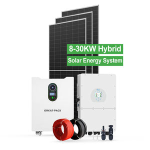 गर्म बिक्री 10kw 20kw 30kw 3 चरण हाइब्रिड सौर प्रणाली घर के उपयोग और आवासीय के लिए - Product Image 1