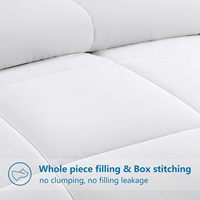 Couette alternative Queen Size matelassée, insert de couette toutes saisons, respirante, légère, lavable en machine, avec languettes aux coins