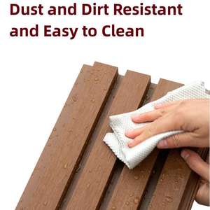 Great Composite <b>Interior</b> <b>Wall</b> <b>Panels</b> Wpc <b>Wall</b> Paneling Sheet Outdoor Fluted Decorative Slat Modern <b>Wall</b> <b>Cladding</b> - Product Image 4