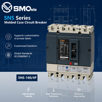 Disjoncteur automatique SMO personnalisable 160A-250A 4P SNS 160 à réinitialisation automatique, capacité de coupure 25KA, protection contre les surcharges en cuivre AC690V