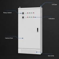 Gabinete de Distribución Eléctrica Wanbo-385 para Interiores y Exteriores con Interruptor Rotatorio para Caja de Conexiones Industriales