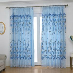 Set di 4 Tende Classiche Pronte all'Uso, Decorazione per la Casa, Eleganti Tende a Motivo Intagliato per Finestre del Soggiorno - Product Image 3
