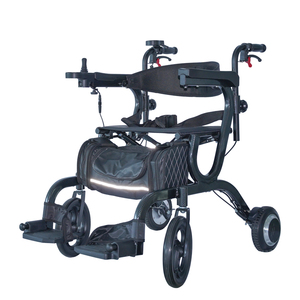 Smart Rollator combine un fauteuil roulant électrique et une marchette avec un cadre <span class=keywords><strong>pliable</strong></span> <span class=keywords><strong>ultra</strong></span> léger et un siège confortable Sac pratique - Product Image 2