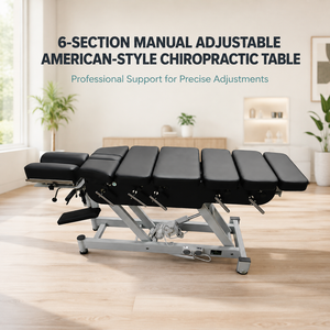 Mesa Quiropráctica Profesional de 6 Secciones con Ajuste Manual para Clínica de Fisioterapia y Centro de Rehabilitación - Product Image 1