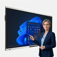 Интерактивный экран EIBOARD 65 дюймов для конференц-залов, 4K LED Smart Board, емкостный, с беспроводной передачей и функцией аннотации, для офиса, OEM
