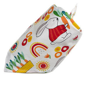 Foulard triangulaire en sergé pour <span class=keywords><strong>chien</strong></span> et bébé avec motif de dessin animé, serviette anti-bave, livré en sac individuel - Product Image 5