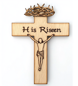 Croce Religiosa in Legno di Alta Qualità, Fatta a Mano, per Decorazione Casa e <span class=keywords><strong>Cucina</strong></span>, Ornamento da Appendere - Product Image 6