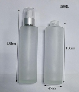 Vendita calda <span class=keywords><strong>150</strong></span> <span class=keywords><strong>ml</strong></span> smerigliato bottiglia di vetro cosmetica pompa bottiglia di lozione per la cura della pelle - Product Image 6
