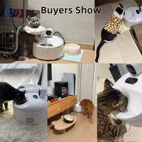Distributeur automatique intelligent de nourriture humide pour animaux de compagnie avec 5 repas, contrôle par application WIFI, caméra, anti-blocage, pour chats et chiens