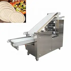 Fabricante de corteza de pizza/máquina automática de tortillas de harina/máquina para hacer base de Pizza restaurantes redondo 304 Acero inoxidable 3000 Kg/h