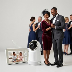 KT412T 4" IPS Screen <b>WiFi</b> Baby Monitor 720P HD Wireless Video <b>Camera</b> 3000mAh Battery Long Range PTZ <b>Smart</b> App Babyphone - Product Image 1