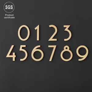 House Numbers Wholesale Hot Selling New Designs ABS Material Modern House Door Numbers