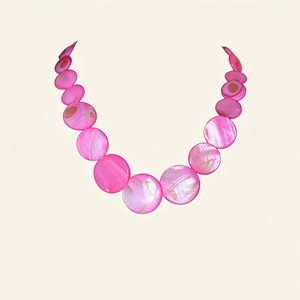 Collana girocollo da donna con conchiglie naturali - Collare con perle di madreperla bianche, gioielli boho da spiaggia, collana regolabile di tendenza - Product Image 4