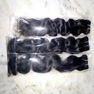 Origine : Tamil Nadu. Prix réduit - Extensions de cheveux humains brésiliens vierges Remy à ondulations naturelles. Texture Naturelle 100g Machine Double - Product Image 1