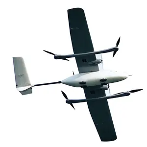 Endurance Composite Material vtol payload fixed wing drone kit uav with long range gasoline engine