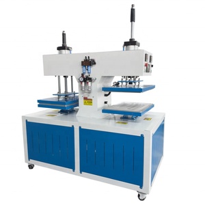 Máquina de estampado neumática semiautomática de cama plana de alta precisión 220V, la más vendida de 2023, con nueva aplicación de pegamento para transferencias térmicas - Product Image 2