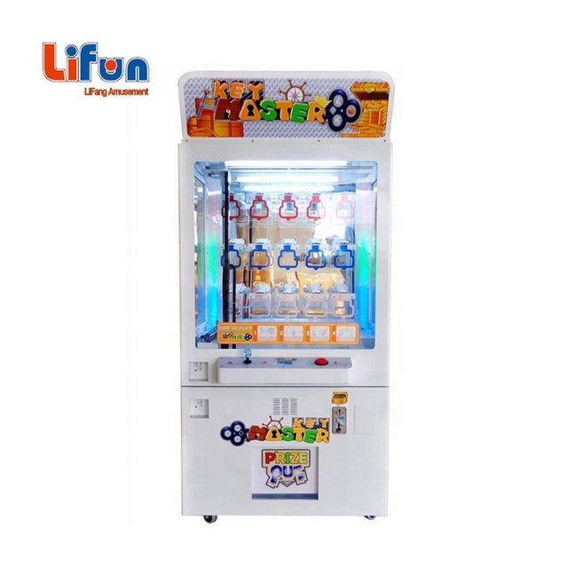 Popular 9/15 Holes Key Master Coin Operated Golden Key Redemption Prize Crane Machine Metal Cabinet Arcade Game