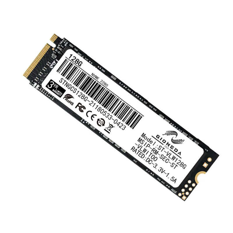 wholesales price gioneda hpe M.2 solid state drive NVME PCIE M.2 SSD 128GB/256GB/512GB/1TB