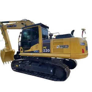Komatsu PC220 excavadora sobre orugas modelo precio completo barato buena calidad vendido maquinaria de construcción usada - Product Image 1
