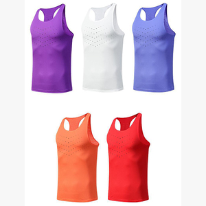 Chaleco deportivo de secado rápido para hombre, holgado, sin resistencia, transpirable, talla grande, para atletismo y maratón - Product Image 2