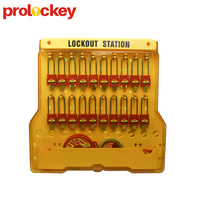 Station de sécurité LOTO portable et durable avec cadenas à clé pour 10 à 20 cadenas