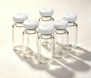 White Flat Cap Clear Borosilicate Crimp Glass Vials, Bulk Packed Airtight <b>Mini</b> Bottles For Gift & Daily Goods Sample Packaging - Product Image 6