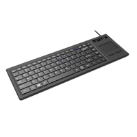 Teclado de Membrana Personalizado con Logotipo, Nuevo, USB, Anti-Interferencia, Touchpad Integrado, Ergonómico Industrial, Impermeable, Ultra Delgado, Plug and Play, 87 Teclas