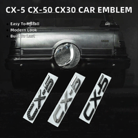 Emblem Bagasi Depan Mobil Upauto CX-5/CX-50/CX30 3D Plastik ABS Sekali Pakai Pengganti Body Emblem Setir Stiker Belakang
