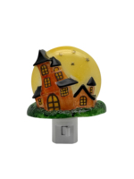Lampe de lune en plastique pour Halloween, lampe de maison en acrylique sûre à lumière chaude, idée cadeau pour chambre d'enfant