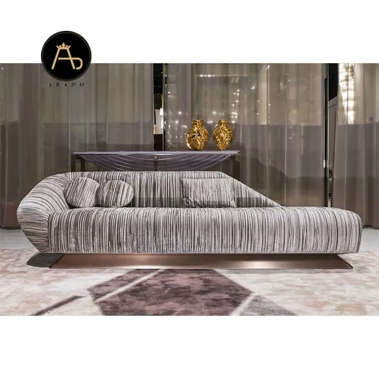 Luxus Couch Wohnzimmer Sofa Home Hotel Beauty Salon Samt Stoff Sofa Wohnzimmer moderne Sala italienisches Design Sofa Set Möbel