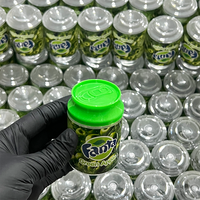 PCR25 Mini bocaux en plastique de stockage de canettes de soda de 100ml avec bouchon à vis pour salade, sucre, snack, biscuits, perles, bonbon en poudre