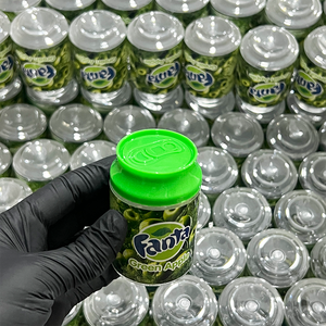 PCR25 Custom 100ml Mini Soda Dose Aufbewahrung Plastik gläser mit Schraub verschluss für Salat Zucker Snack Cookie Beads Powder Candy - Product Image 6