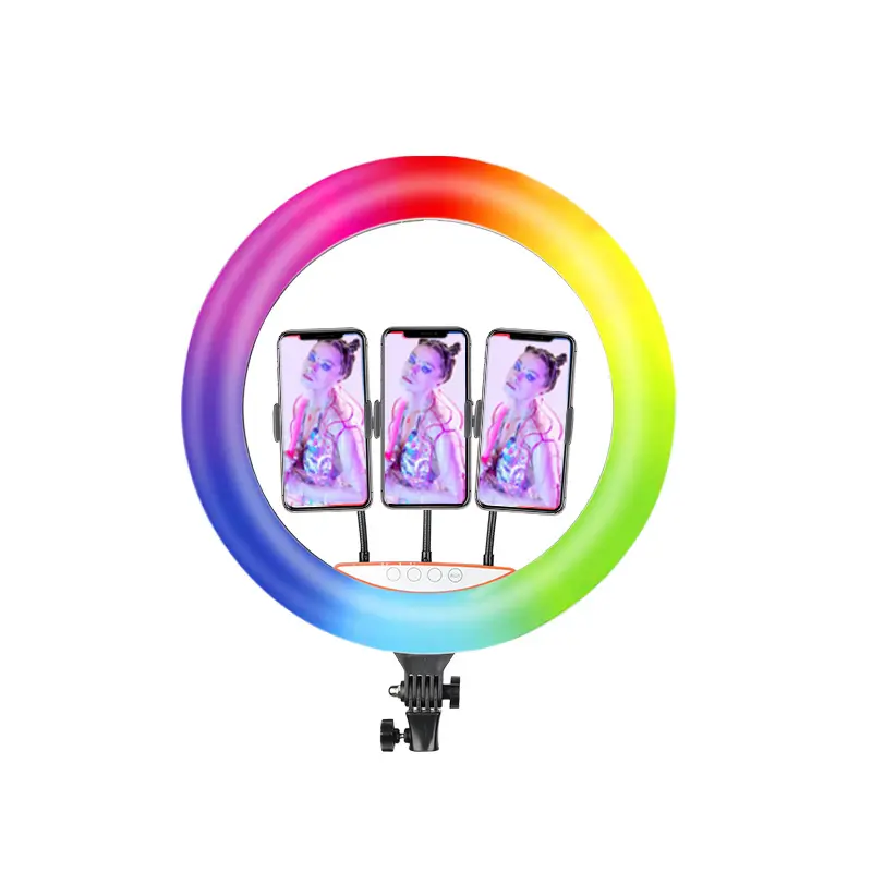 Light Rings 18inches tripod LED soft ring laser light rings color changing colours chargeable light