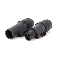 Conector de Cable PowerCON True 1 NAC3FX-W NAC3MX-W con Bloqueo, 250V 20A, Grado IP65, Carcasa Impermeable de ABS, Conector de Alimentación Macho/Hembra