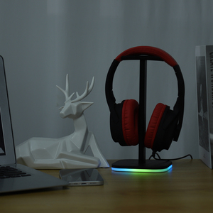 RGB Over-Ear Gaming <strong>Headphone</strong> <strong>Stand</strong> Desktop PC Game Earphone Hanger Holder Rack Mounts &amp; <strong>Stands</strong> Accessories - Product Image 3
