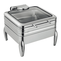 Réchaud de buffet commercial de luxe, chauffage électrique, bassin en acier inoxydable, température automatique