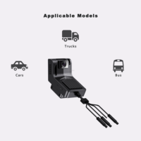 Cámara para Vehículo HST AT603 con 2 Cámaras, GPS, 4G LTE, GPRS, Montaje en Parabrisas, Antichoque, Advertencia de Exceso de Velocidad, Compatible con PC, 1 Año de Garantía