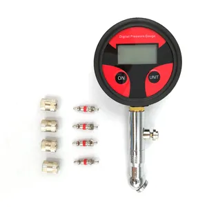 Indicador de pressão de pneus, motocicleta de operação fácil, display lcd, medidor digital de pressão de pneus