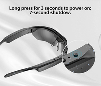Lunettes intelligentes ZHENQI G6-PRO à monture monobloc intégrale avec verres traités anti-lumière bleue et traduction en temps réel par IA