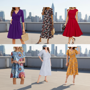 Vestidos Mixtos para Mujer, Descuento, Liquidación, Venta al por Mayor, Stock QZ-078 CN;GUA 9999 - Product Image 5