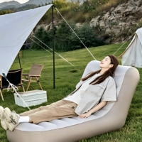 Canapé gonflable portable pliable pour le camping avec dossier, idéal pour les festivals en plein air et l'usage domestique